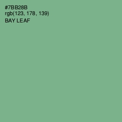#7BB28B - Bay Leaf Color Image